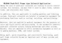 WL0946 Push-Pull Frame type Solenoid Application-2