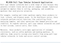 WL1939 Pull Type Tubular Solenoid Application-2