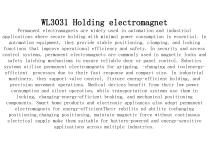 WL3031 Holding electromagnet-2