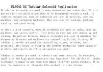 WL3043 DC Tubular Solenoid Application -2
