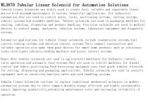 WL3870 Tubular Linear Solenoid for Automation Solutions-2