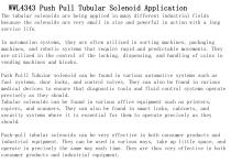 WL4343 Push Pull Tubular Solenoid Application -2
