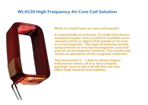 WL4520 Multi-Layer Coil for Sensor Applications