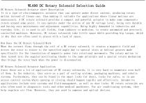 WL490 DC Rotary Solenoid Selection Guide-2