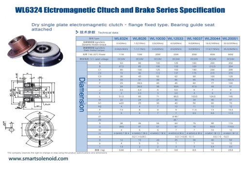 WL6324 Electromagnetic Clutch and Brake System Guide