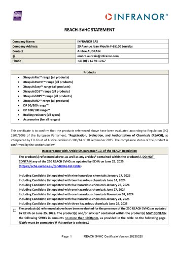 INFRANOR_REACH-SVHC_Statement_2025_10