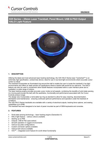 X25 Halo Trackball