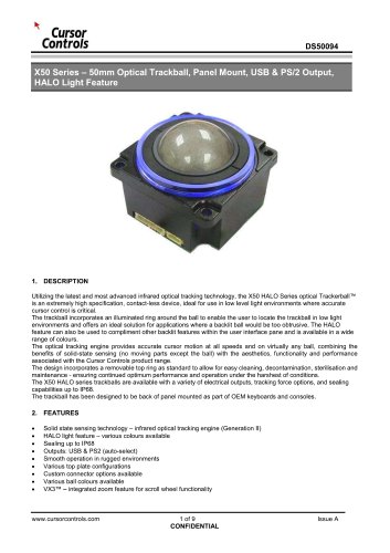X50 Halo Trackball