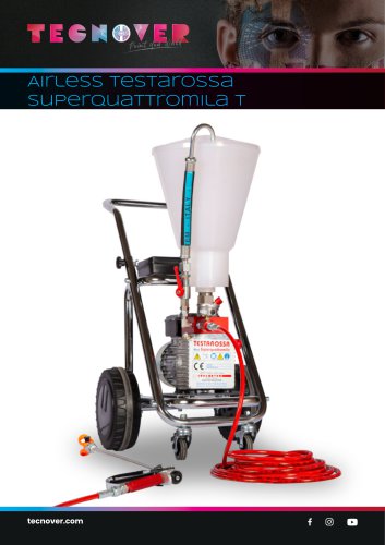 TECNOVER Testarossa Superquattromila Airless Paint Sprayer with hopper