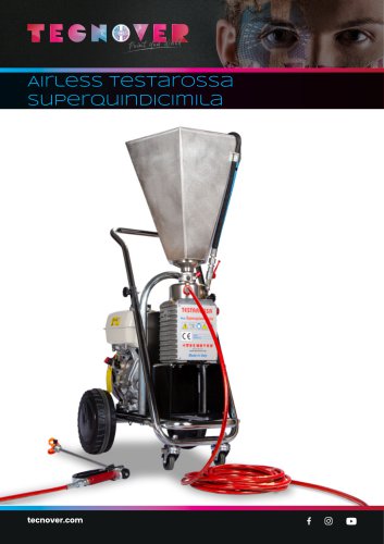 TECNOVER Testarossa Superquindicimila Airless Paint Sprayer powered by gasoline motor