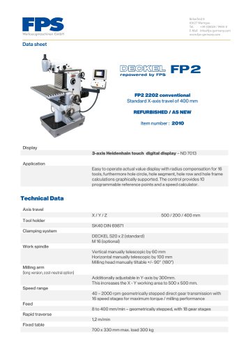 FP2 2202 conventional