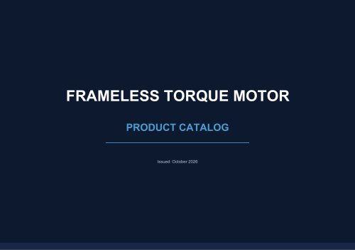 FRAMELESS TORQUE MOTOR