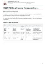 Deep Minds Ultrasonic Cylindrical ultrasonic transducer BBDM series