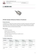 Deep Minds Ultrasonic Cylindrical ultrasonic transducer BBDM series-5
