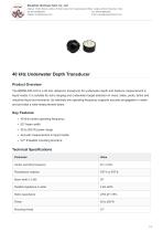 Deep Minds Ultrasonic Cylindrical ultrasonic transducer BBDM series-7