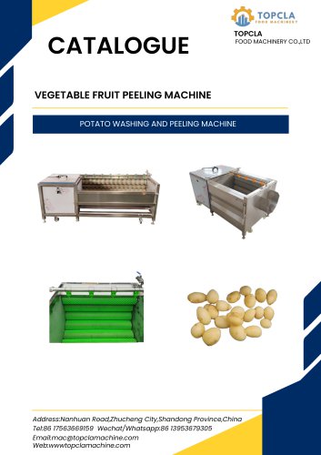POTATO WASHING AND PEELING MACHINE