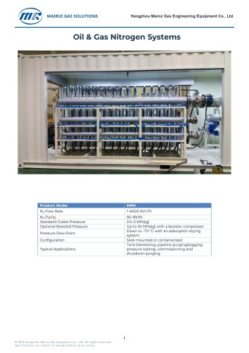 Oil & Gas Nitrogen Systems