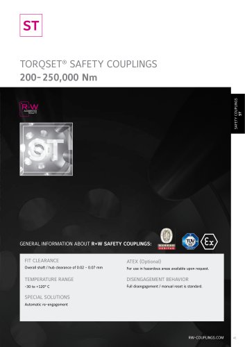 SAFETY COUPLINGS