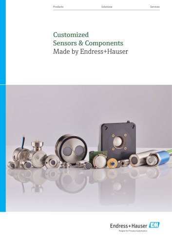Customized Sensors & Components - Made by Endress+Hauser