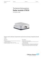 Technical Information - Radar module UTR30-1
