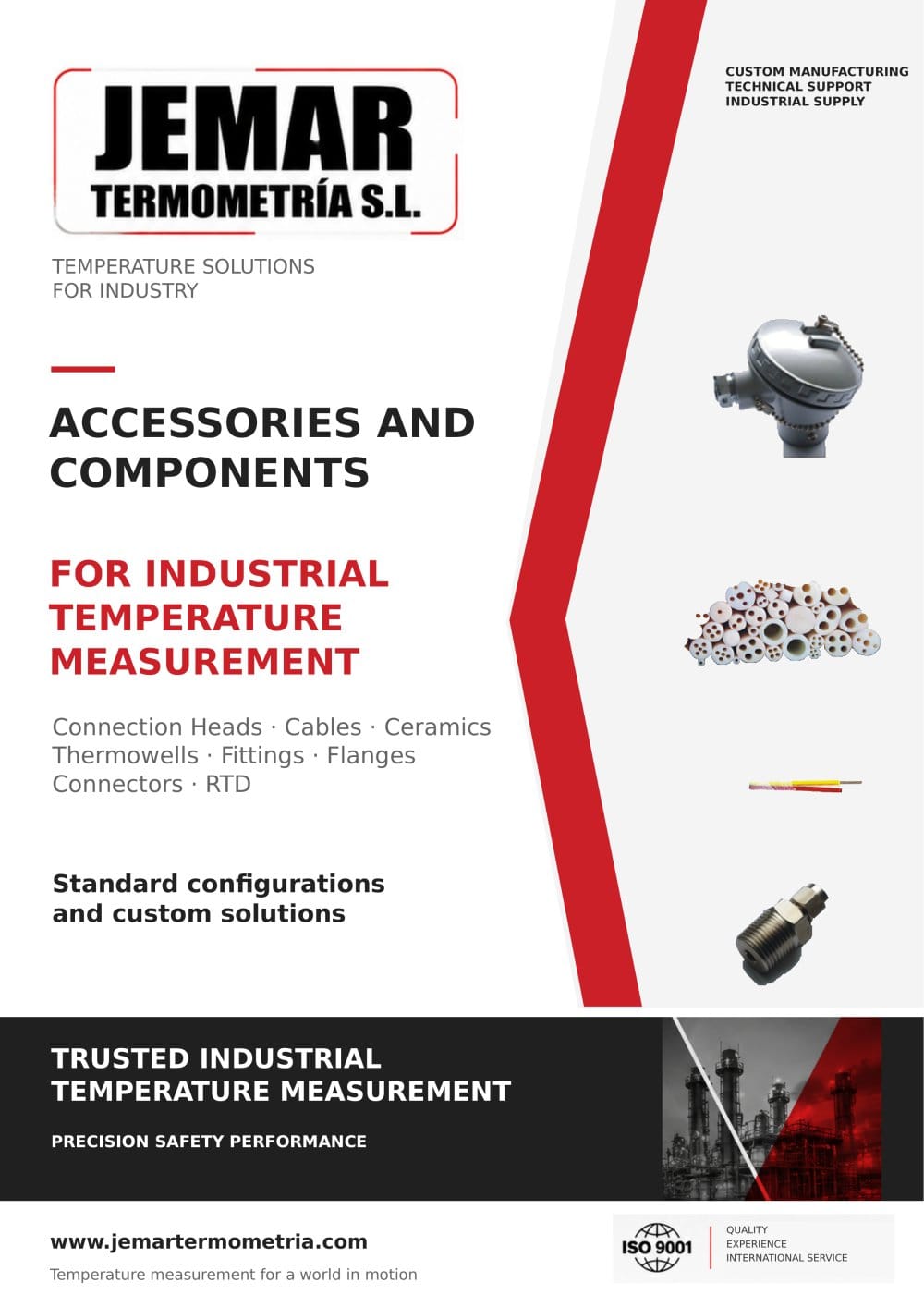 Industrial Thermometry Accessories Catalogue - Jemar Termometr&iacute;a S.L.
