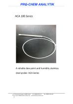 Product data sheet HCA - 100D / 100R-1