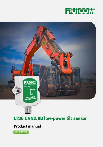 RUICOM LTS6 CAN2.0B low-power tilt sensor