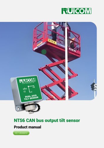 RUICOM NTS6 Series CANBUS Output Tilt Sensor