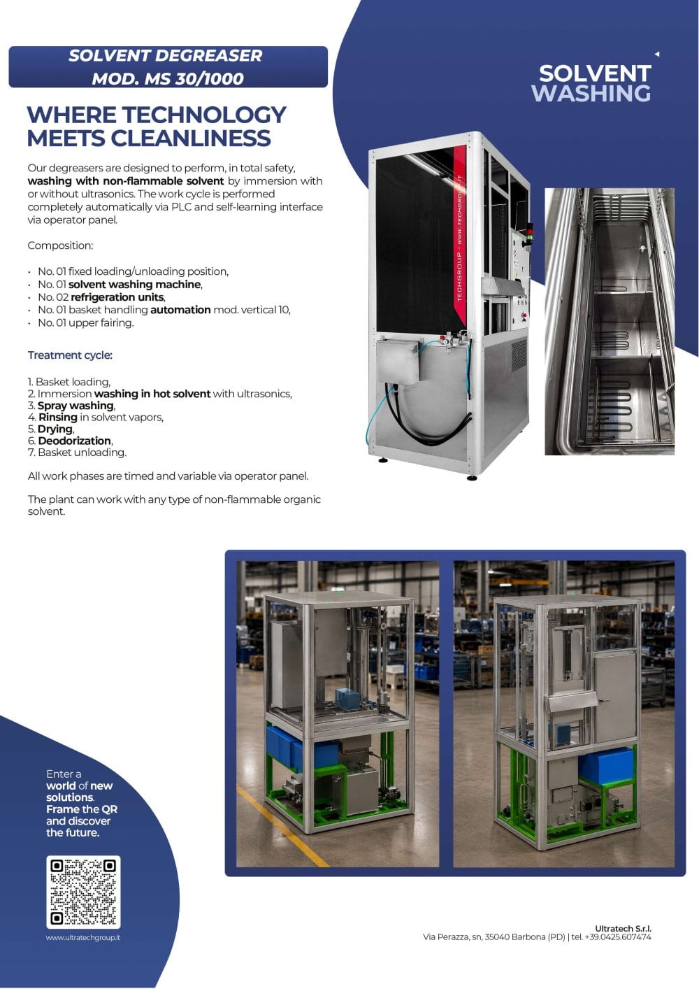 Defatting machine - ULTRATECH Srl