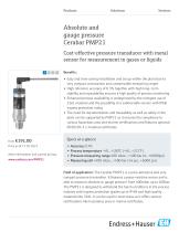 Absolute and gauge pressure Cerabar PMP21 - 1