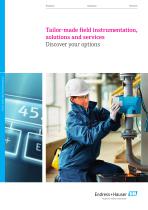 Tailor-made field instrumentation, solutions and services - Discover your options - 1