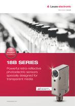 18B series ? Retro-reflective photoelectric sensor specifically for transparent media - 1