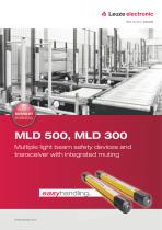 MLD 500, MLD 300 – Multiple light beam safety devices and transceiver with integrated muting - 1