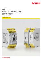 MSI Safety controllers and safety relays - 1