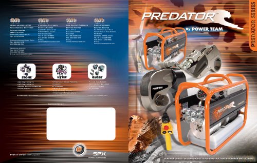 Predator High Performance Pump and Torque Wrenches