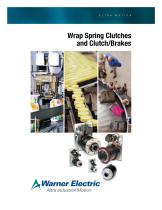 Wrap Spring Clutches and Clutch/Brakes