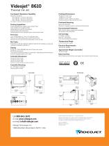 Thermal Ink Jet Videojet ® 8610-2