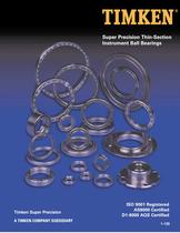 Super Precision Thin-Section Instrument Ball Bearings Catalog - 1