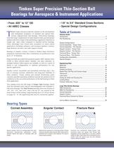 Super Precision Thin-Section Instrument Ball Bearings Catalog - 2