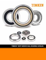 TIMKEN® DEEP GROOVE BALL BEARING CATALOG - 1