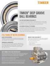 TIMKEN® DEEP GROOVE BALL BEARINGS - 1
