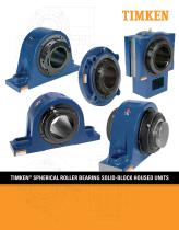 Timken Spherical Roller Bearing Solid-block Housed Unit Catalog - 1