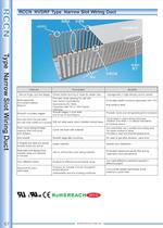 RCCN  HVDRF Type  Narrow Slot Wiring Duct C7-1