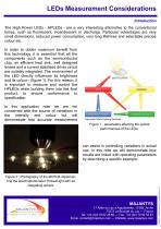 LEDs Measurement Considerations - 2