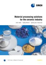 Material processing solutions for the ceramic industry