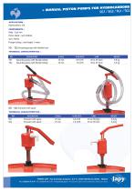 Manual piston pumps for hydrocarbons: SG - TG - 1