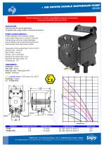 Pneumatic double diaphragm pump: PP3/8V