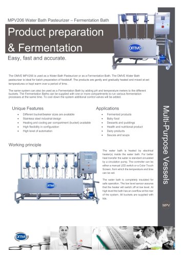 MPV206 Water Bath Pasteurizer – Fermentation Bath