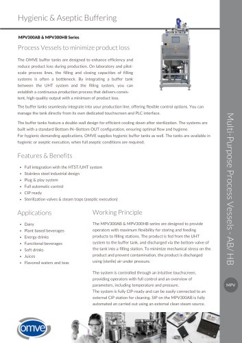 OMVE MPV300AB & MPV300HB Series