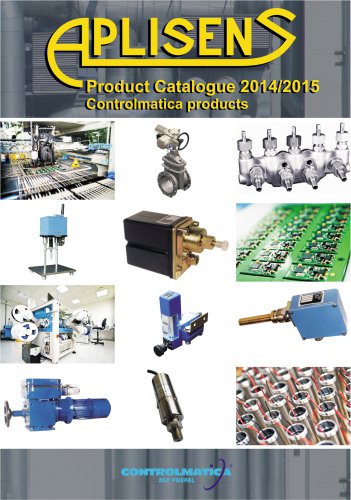 PRODUCT CATALOGUE CONTROLMATICA PRODUCTS